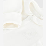 Petit Bateau Effen Fluwelen Baby Pyjama Met Kraag