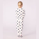Petit Bateau Kinderpyjama Van Katoenen Badstof Met Hartjesprint - Blauw