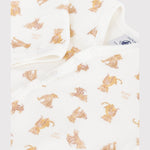 Petit Bateau Fluwelen Babypyjama - Luipaard