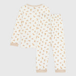 Petit Bateau Fluwelen Kinderpyjama - Luipaardprint