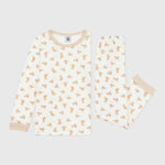 Petit Bateau Fluwelen Kinderpyjama - Luipaardprint
