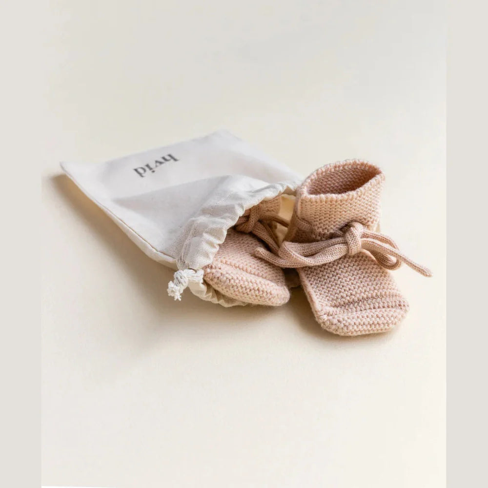 Hvid Original Booties 0-9m - Apricot