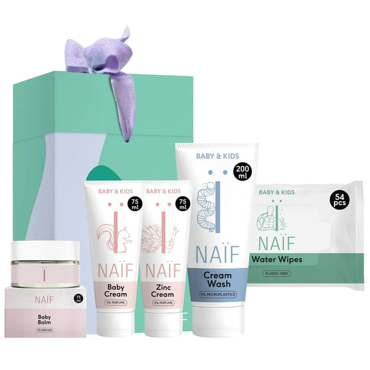 Naïf Babycare pack Gift set | Billendoekjes, Billencrème, Wascrème, Babycrème, Baby balm