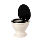 Maileg Toilet - Zwart/Wit