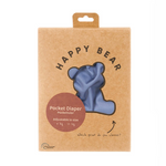 Happy Bear Wasbare Pocketluier - Denim