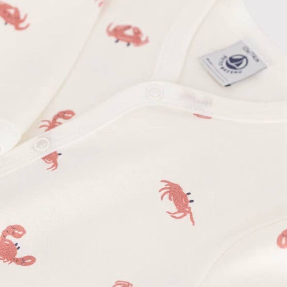 Petit Bateau Katoenen Baby Pyjama Met Krabben