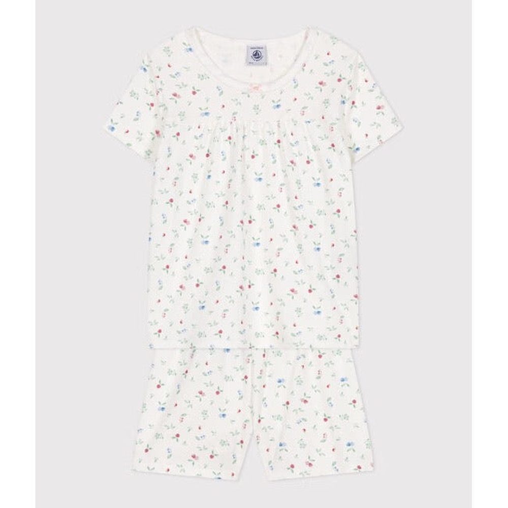 Petit Bateau Korte Katoenen Kinder Pyjama Met Vruchtenprint