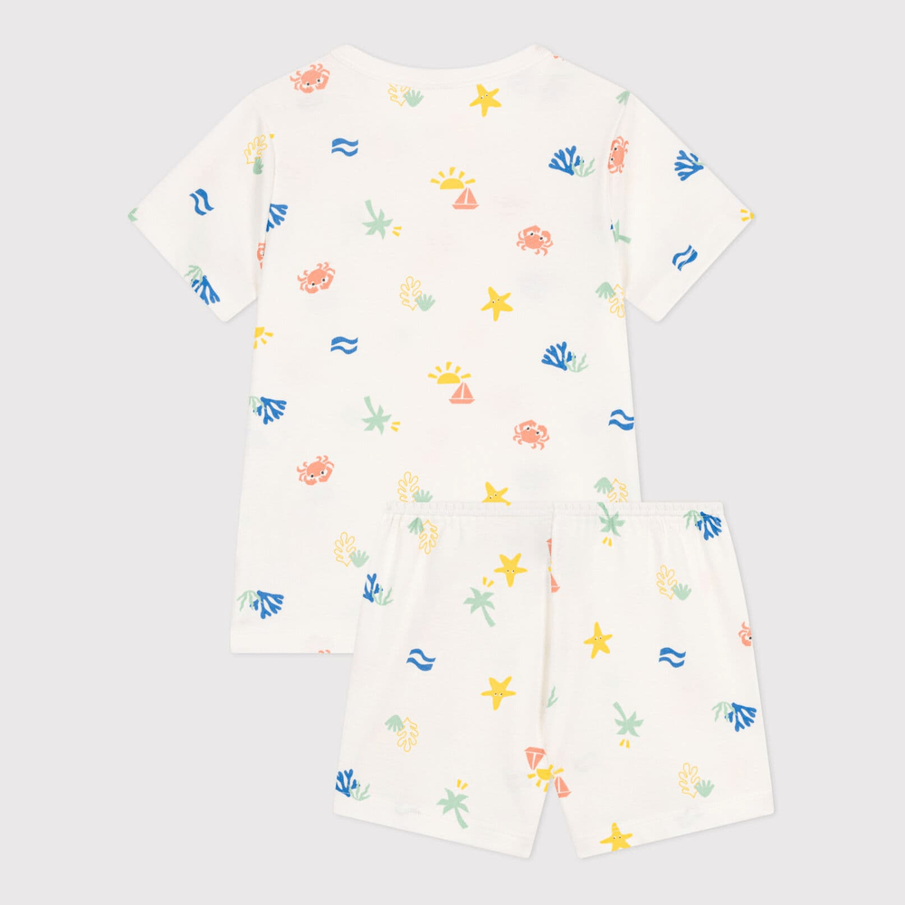 Petit Bateau Korte Katoenen Kinderpyjama Met Zeeprint