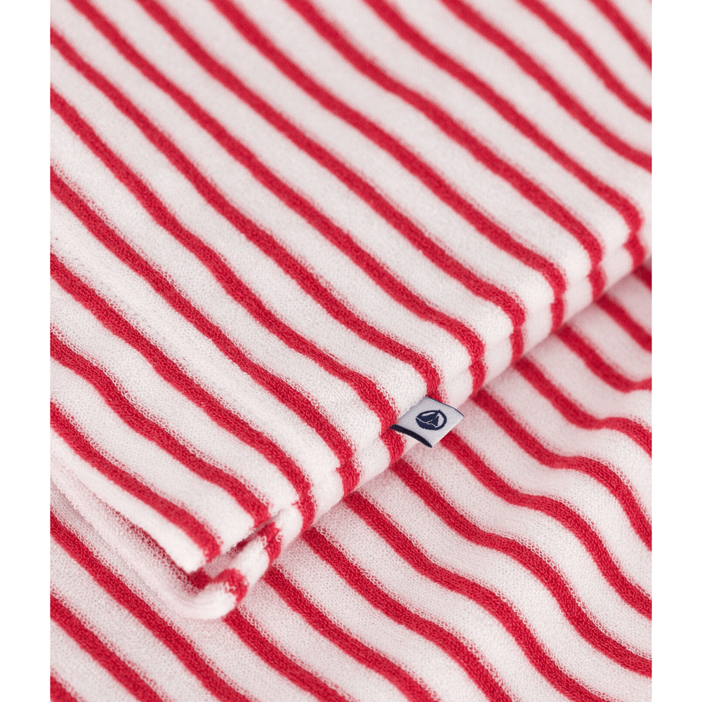 Petit Bateau Korte Katoenen Kinderpyjama Met Rode Streepjes