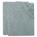 Jollein Hoes voor Aankleedkussen/Waskussen Badstof 50x70cm - Sea Green 2pack