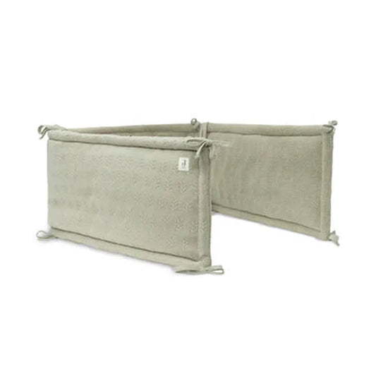 Jollein Parkomrander / Boxomrander / Bedomrander 180x30 Cm - Soft Waves Olive Green