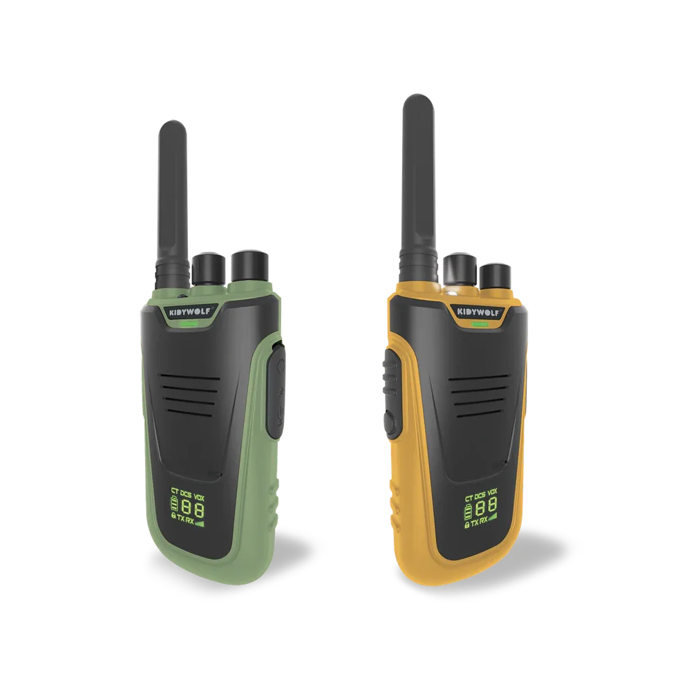 Kidywolf Kidytalk Walkie Talkies - Green / Orange