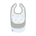 Lässig Set Van 3 GOTS Newborn Slabbetjes - Rainbow/ Beige