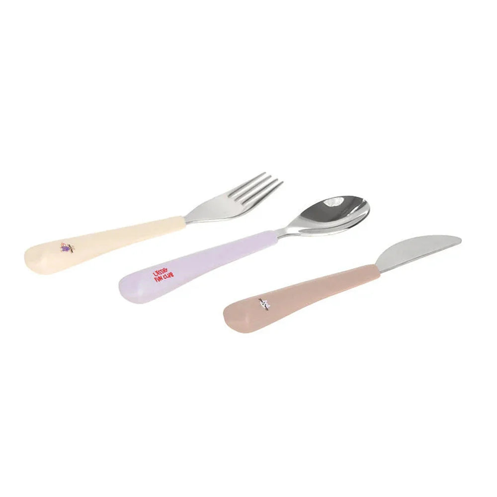 Lässig Kinderbestek Met Siliconen Grip - Tiny Team Cat