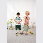 Lässig Rugzakje Mini Square Backpack Little Gang - Light Khaki