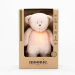 Moonie Knuffel - The Humming Bear Organic 2.0 - Rose Natur | Witte Ruis Knuffel Met Lichtje