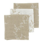 3 hydrofiele monddoekjes 30X30cm