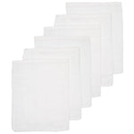 6 Hydrofiele Washandjes 20x17Cm - Wit