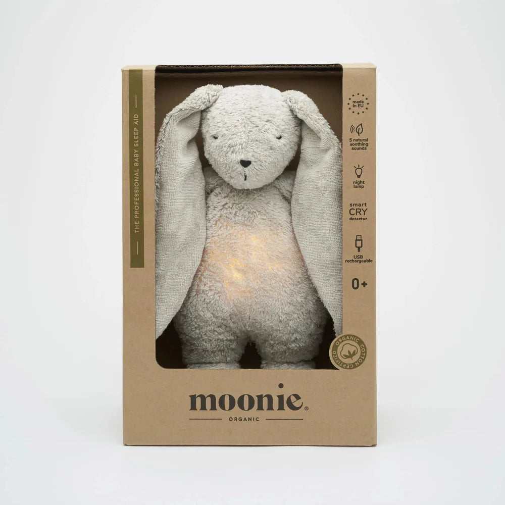 Moonie Konijn The Humming Bunny Organic - Grey Natur