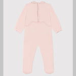 Petit Bateau | Effen Babypyjama Van Roze Velours