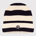 Petit Bateau Gebreide Kids Muts met Fleece voering- Gestreept