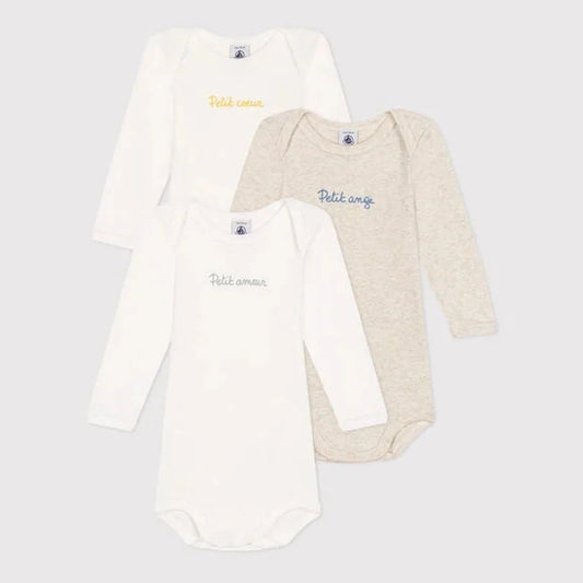 Petit Bateau | Set Van 3 Babybody's In Biokatoen