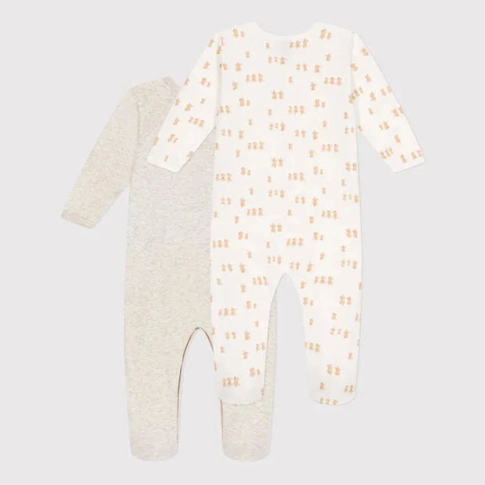 Petit Bateau | Set van 2 Babypyjama,s