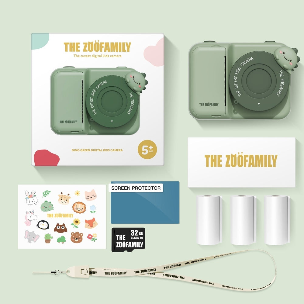 The Zoofamily Zoo Print - Dino | Kindercamera Met Instant Printing