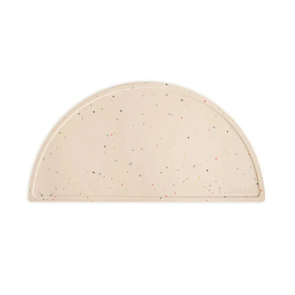 Mushie Siliconen Placemat - Vanille Confetti