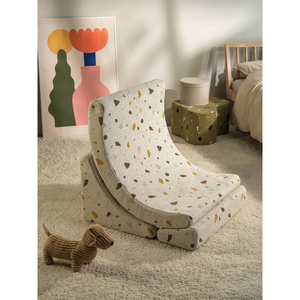 Wigiwama Ligzetel - Moon Chair - Terrazzo Marble