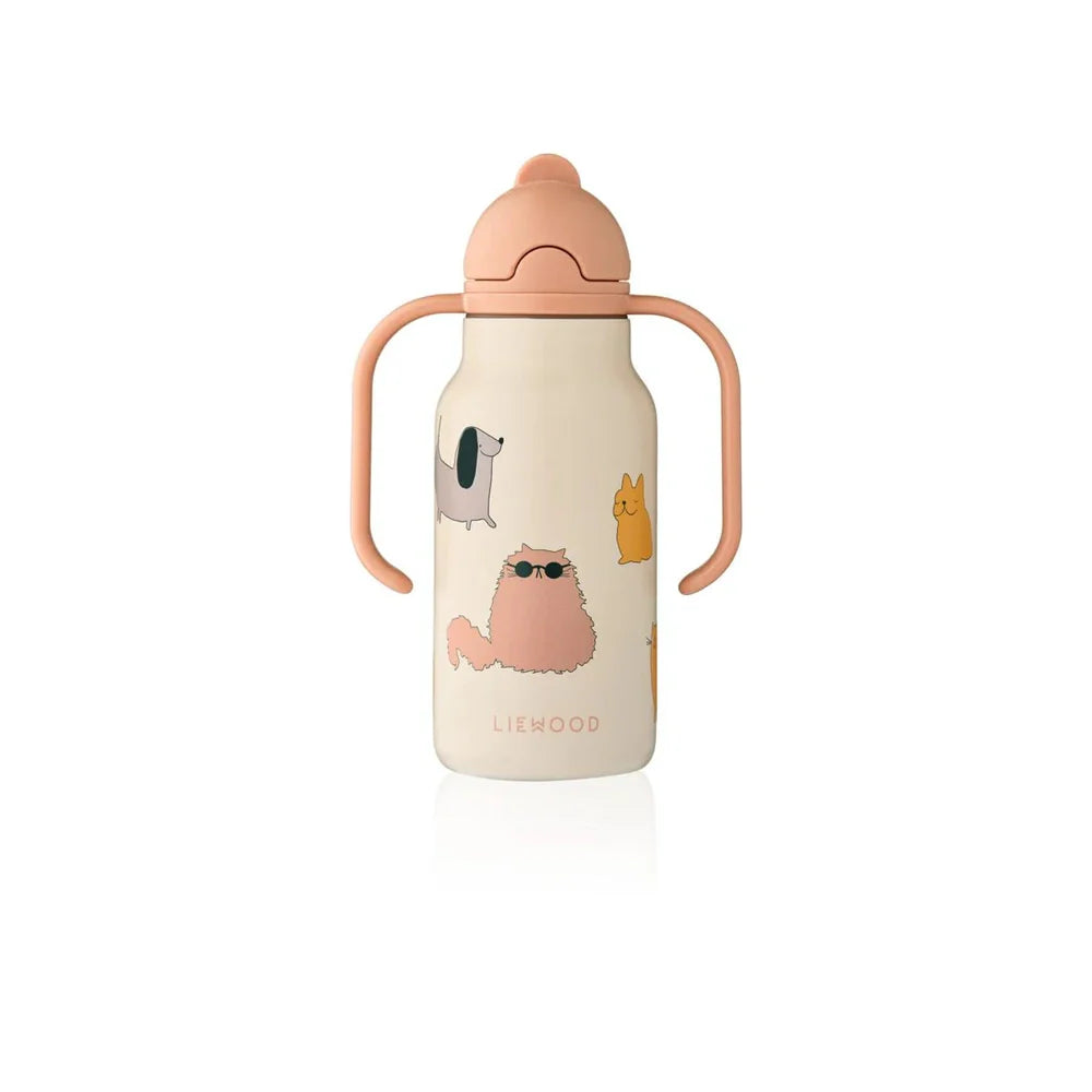 Liewood Drinkfles 250ML - Kimmie - Cats and Dogs / Sandy