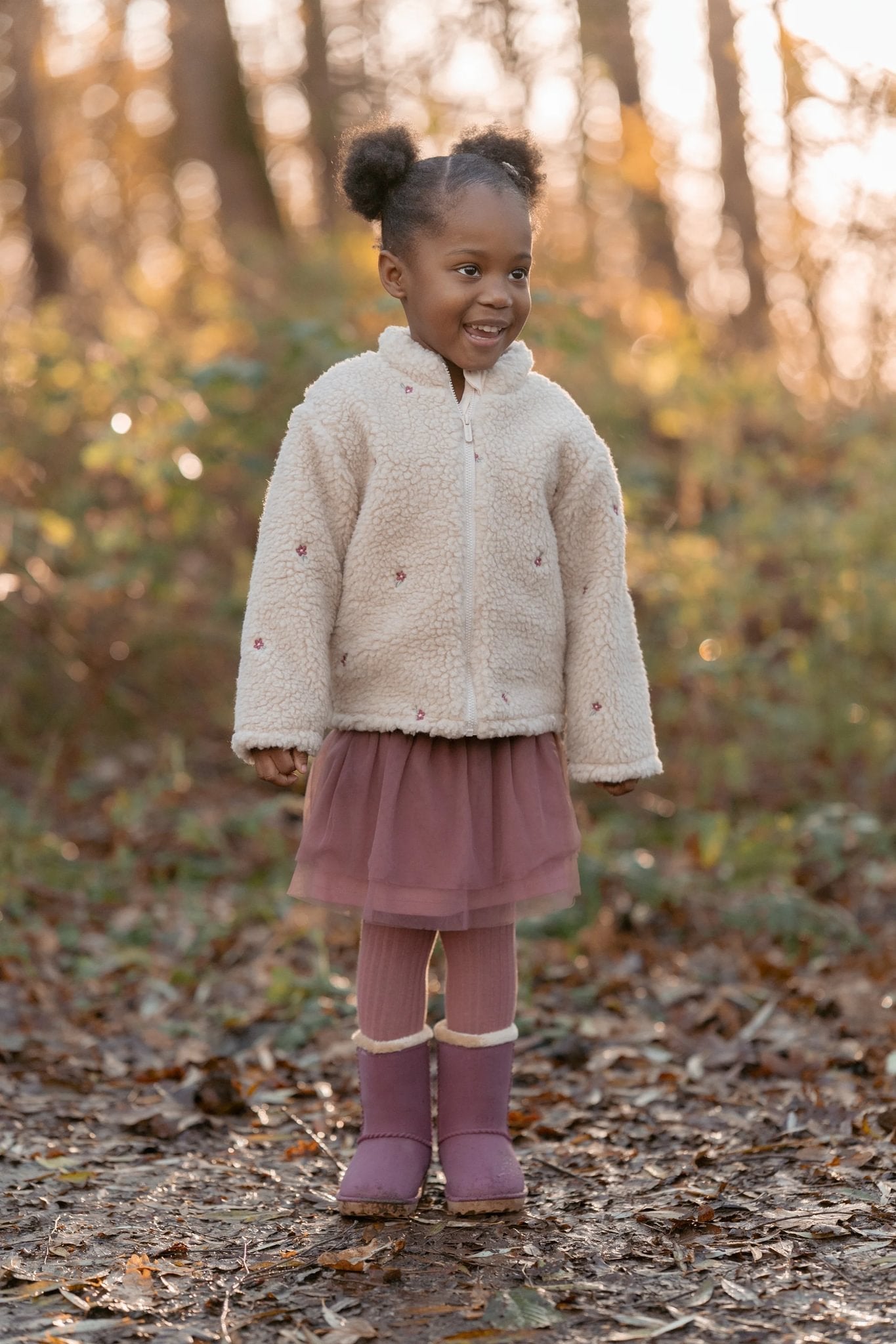 Little Dutch Cardigan - Sand Met Bloemetjes