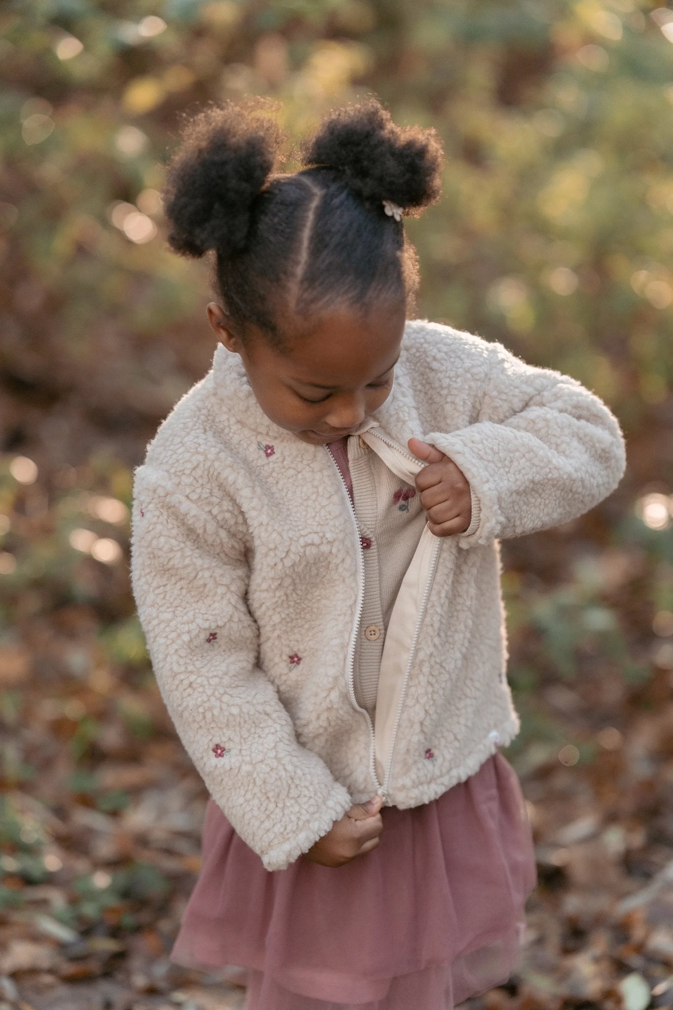 Little Dutch Cardigan - Sand Met Bloemetjes
