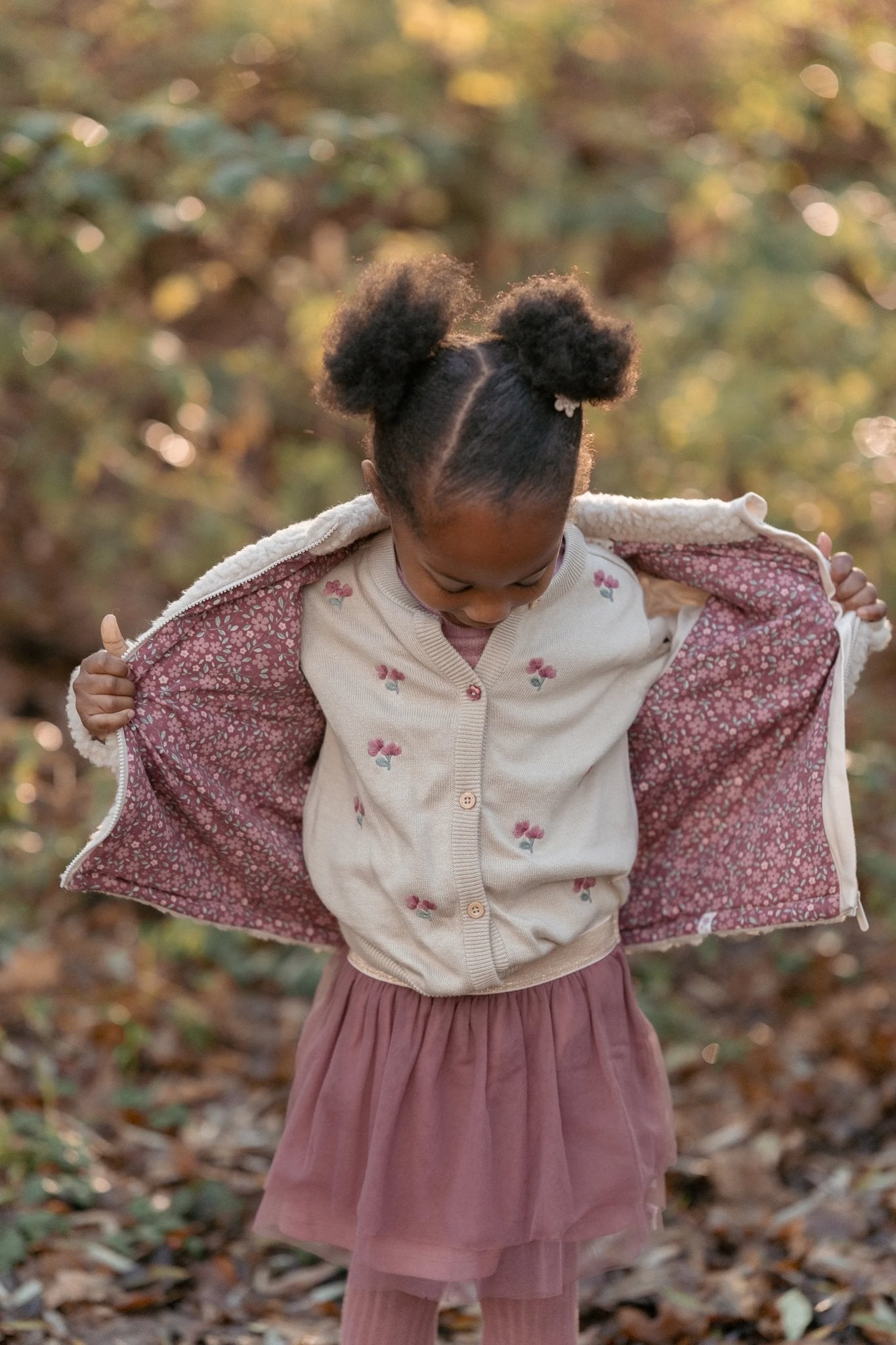Little Dutch Cardigan - Sand Met Bloemetjes