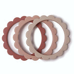 Mushie Bijtring Armband - Rose/Blush/Sand