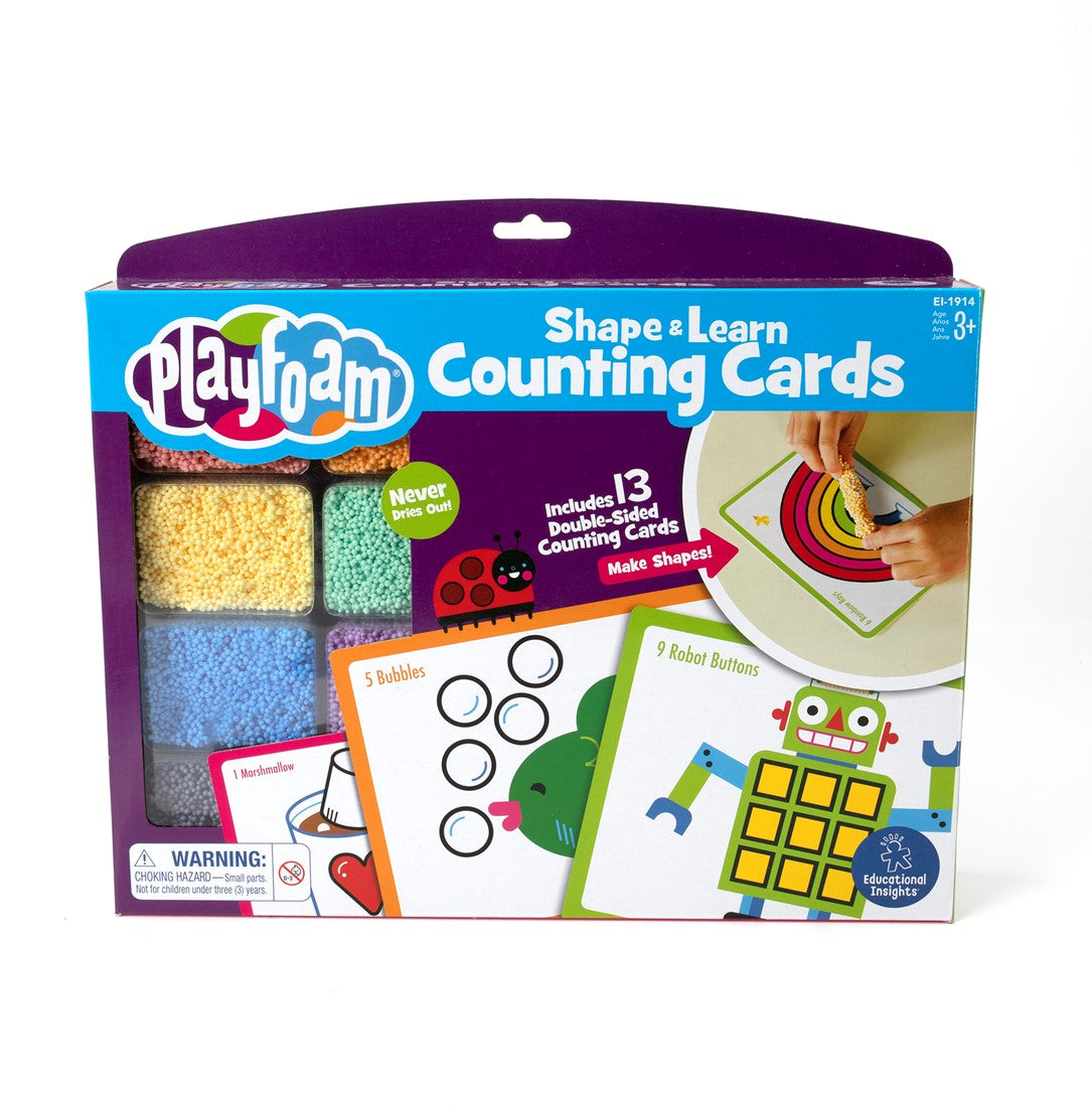 Learning Resources Playfoam Shape & Learn Counting Cards