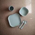 Mushie Kommen 2 stuks - Vierkant/Sage kopie