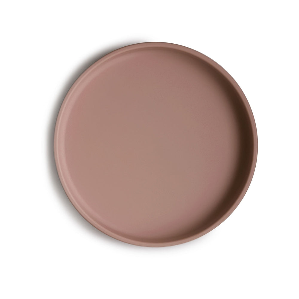 Mushie Siliconen Bord Met Zuignap - Cloudy Mauve