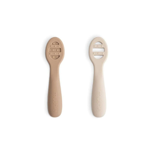 Mushie First Feeding Babylepel - Natural / Shifting Sand