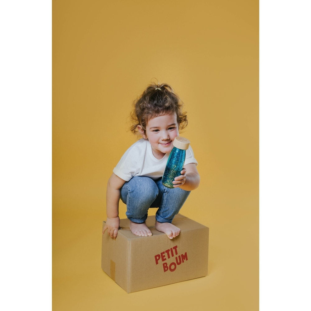 Petit Boum Sensorische Fles Float Turquoise