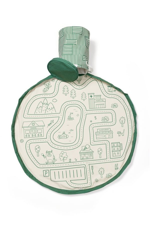 Play&Go Soo Speelmat en Opbergmand - Roadmap