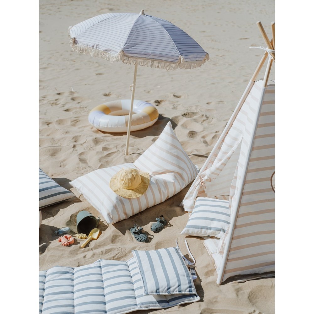 Beige Stripes Big Lounger