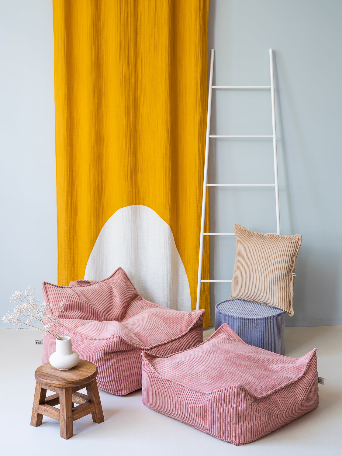 Pink Mousse Beanbag Chair