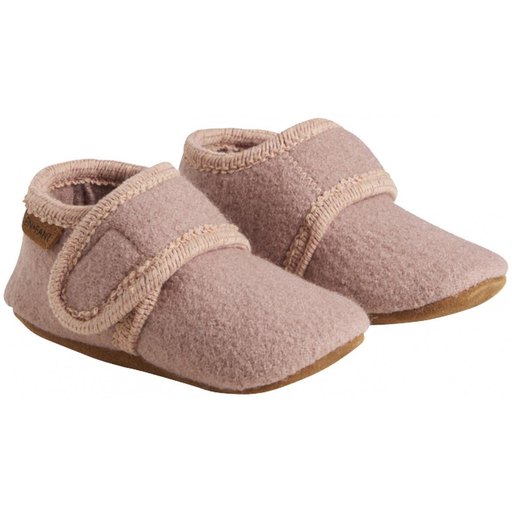 Wollen slippers - vieux rose -