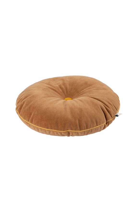 Caramel Button Cushion